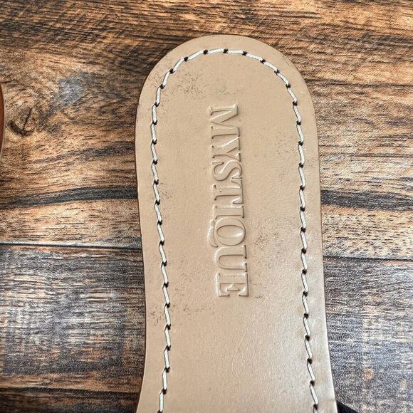 Mystique Caracas Slide Sandals Women's 9 Leather Fringe Shoe Summer Unique Fun - Picture 8 of 9